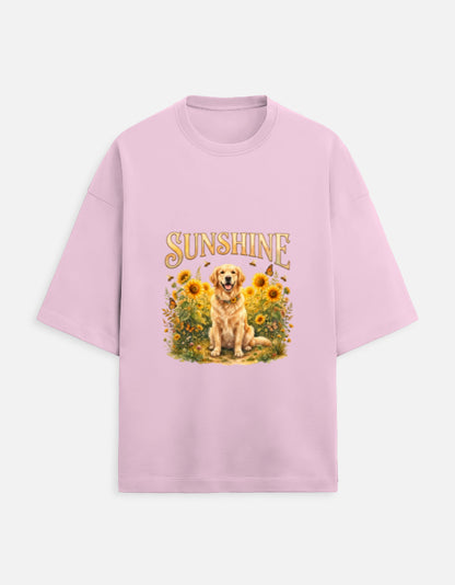 Sunshine Golden Retriever Shirt – Floral Dog Lover T-Shirt, Sunflower Golden Retriever Tee, Dog Mom Gift, Cottagecore Apparel