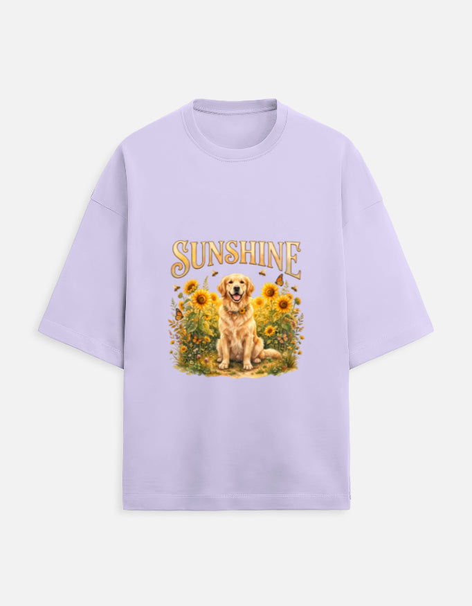Sunshine Golden Retriever Shirt – Floral Dog Lover T-Shirt, Sunflower Golden Retriever Tee, Dog Mom Gift, Cottagecore Apparel