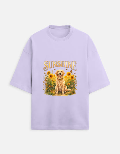 Sunshine Golden Retriever Shirt – Floral Dog Lover T-Shirt, Sunflower Golden Retriever Tee, Dog Mom Gift, Cottagecore Apparel