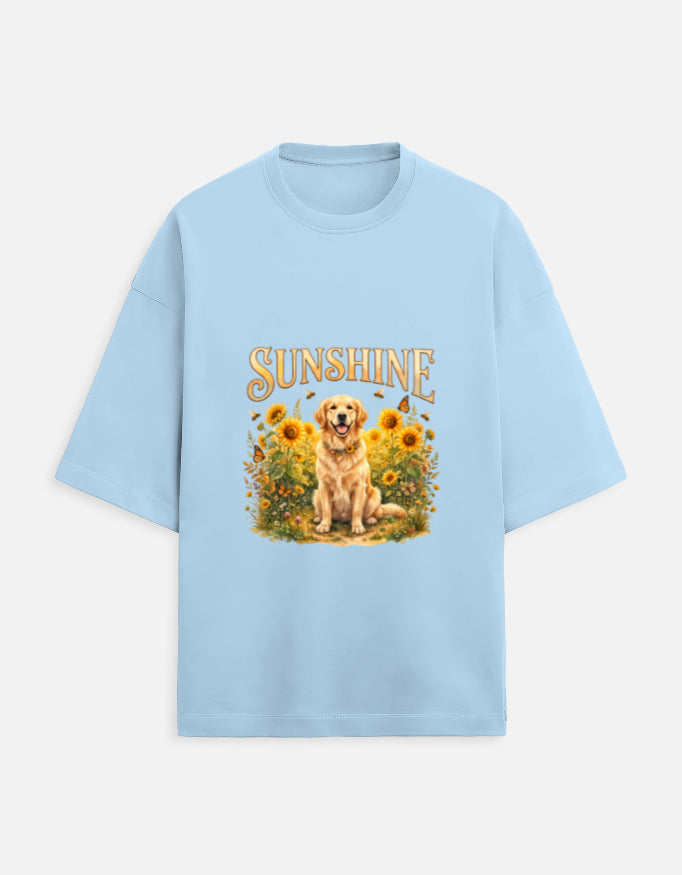 Sunshine Golden Retriever Shirt – Floral Dog Lover T-Shirt, Sunflower Golden Retriever Tee, Dog Mom Gift, Cottagecore Apparel