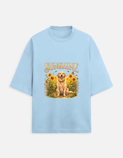 Sunshine Golden Retriever Shirt – Floral Dog Lover T-Shirt, Sunflower Golden Retriever Tee, Dog Mom Gift, Cottagecore Apparel
